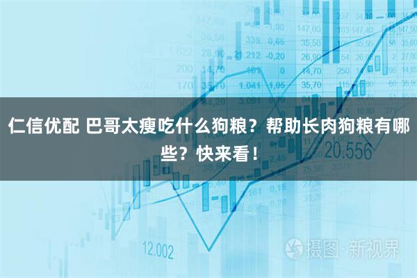 仁信优配 巴哥太瘦吃什么狗粮？帮助长肉狗粮有哪些？快来看！