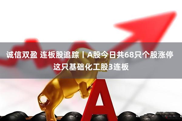 诚信双盈 连板股追踪丨A股今日共68只个股涨停 这只基础化工股3连板